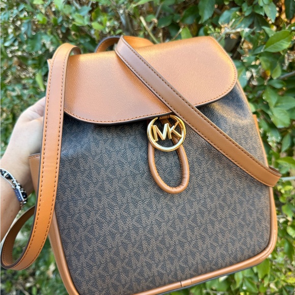 Michael Kors Handbags - Michael Kors Brown and Tan Women's Backpack